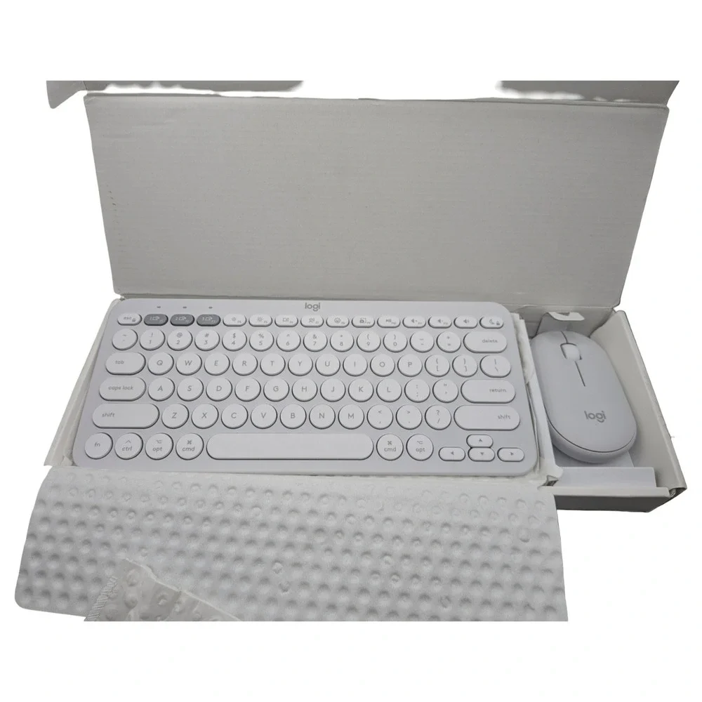 Logitech Pebble 2 Combo for Mac Wireless Keyboard and Mouse White 920-012201